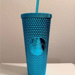 Starbucks Blue Studded Tumbler with Straw